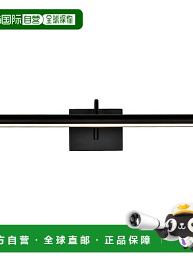自营 vonnProcyon VMW11900BL 24 英寸黑色集成 LED 浴室灯具 -