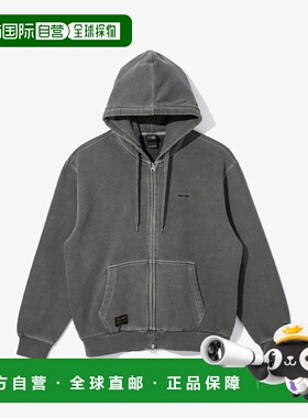 韩国直邮NEW ERA Originators 水洗连帽拉链衫 黑色 14741971