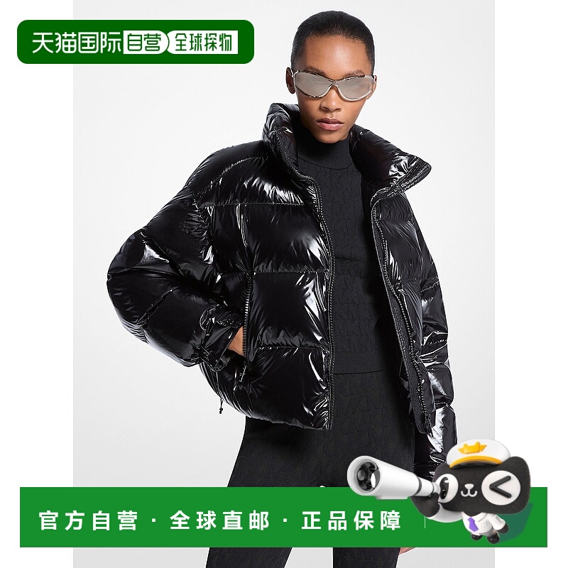 自营michael kors尼龙Cire羽绒服-黑色 美国奥莱直发