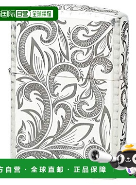 【日本直邮】ZIPPO之宝打火机银白色5面全装饰藤蔓花纹CLA-A