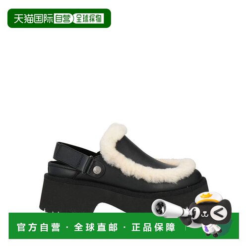 1h可退 香港直邮Ugg 男士 Mules 木屐 black黑色 舒适时尚一脚蹬