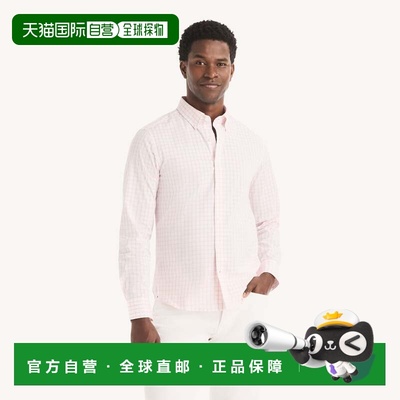 自营Nautica Mens Slim Fit Wrinkle-Resistant Plaid Shirt - si