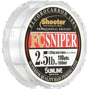 【日本直邮】Sunline桑濑 氟碳线 射手 狙击手 100m 20lb 自然透