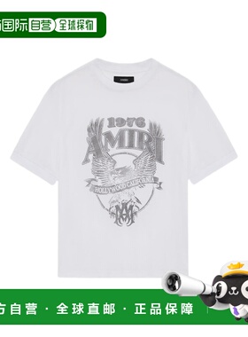 1h可退 香港直邮AMIRI 男士 阿米里雄鷹T卹 AMTOJR1025 white白色