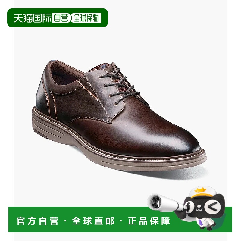 自营Nunn Bush Griff 85078-249 Oxford Men Wide Brown Plain To