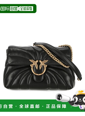 香港直邮PINKO 女士斜挎包 100038A1EXZ99Q CO 黑色 翻盖单肩包