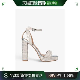 Kianni 水晶装 Carvela 饰编织防水台高跟凉鞋 女士 香港直邮潮奢