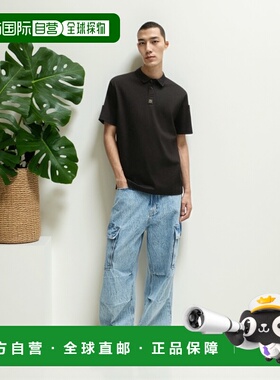 自营hugo bossInterlock-cotton polo shirt with stacked logo -