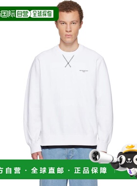 1h可退 香港直邮Givenchy 纪梵希 男士 白色 Couture Seam 套头衫