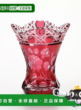 日本直邮Meissen Meissen 水晶花瓶（红色）13cm MOF132013R 花瓶
