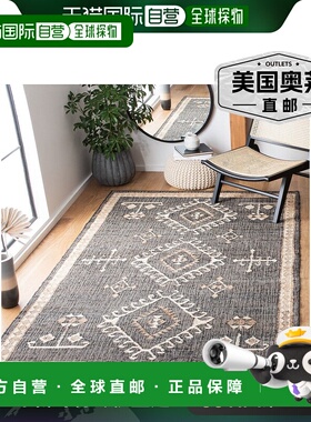 自营Safavieh Kilim 系列 KLM762Z - 黑色/象牙色 【美国奥莱】直