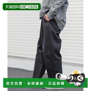 宽松全棉斜纹阔腿裤 女装 半松紧腰头 日本直邮FORK&SPOON 1h可退