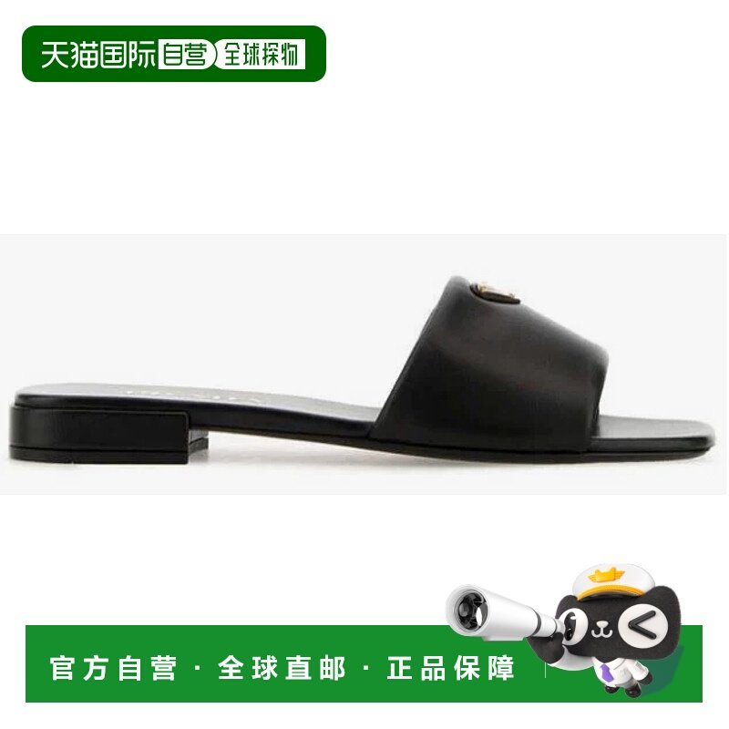 香港直邮PRADA 女士凉鞋 1XX714F0102DL8F0002 SS2025 黑色单鞋