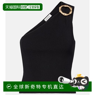罗纹针织单肩上衣 1h可退 Fenix 香港直邮Simkhai black黑色 女士