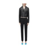 Veneta 葆蝶家 女士 Bottega 徽标机车皮夹克 727943V2JI0