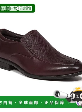 自营 deer stags鹿鹿Matteo乐福鞋儿童勃艮第皮革滑套休闲鞋JOBB0