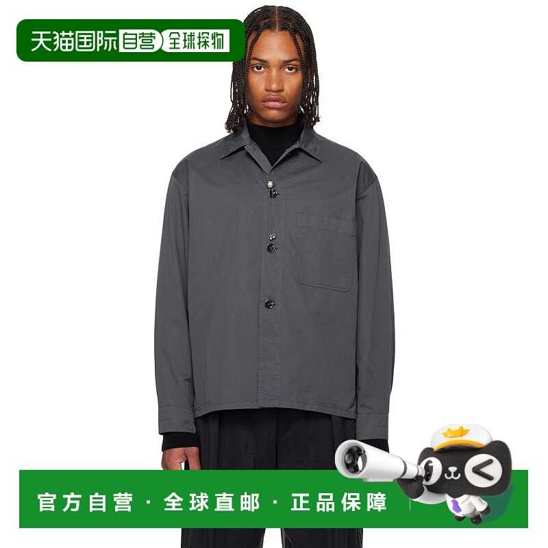 香港直邮潮奢 Lemaire 男士 灰色 Pyjama 衬衫 SH1198LF1207