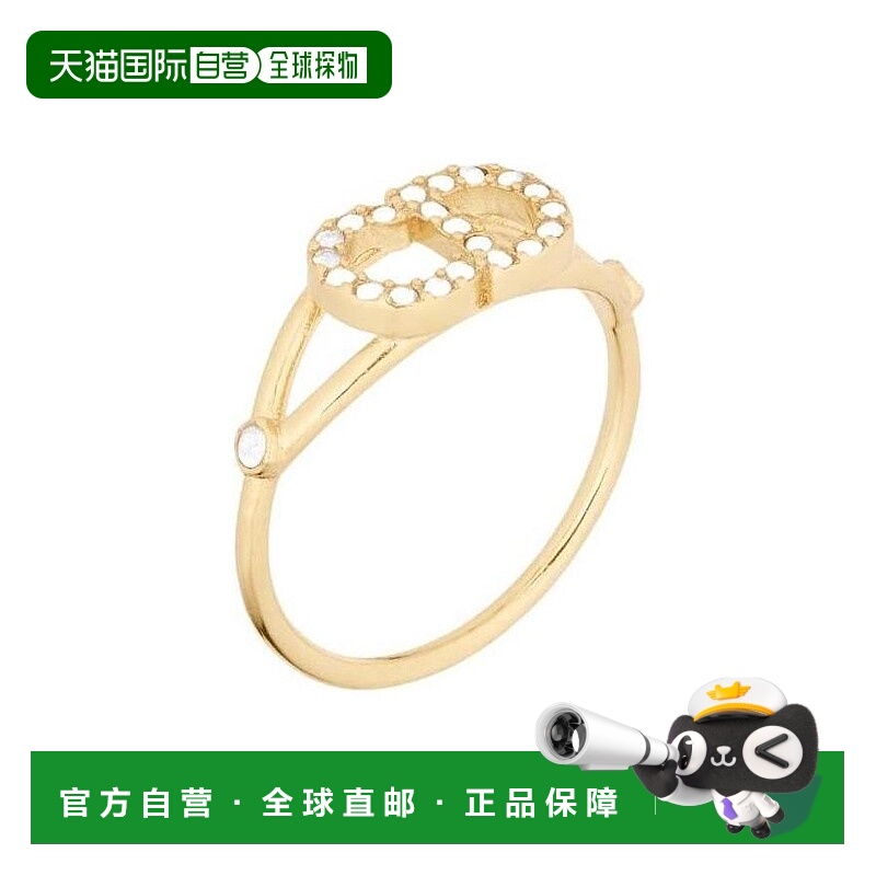 1h可退 香港直邮DIOR 女士戒指 R1137CDLCYD301 SS2023 黄色 徽标