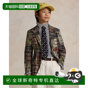 拼布棉质格子西装 欧洲直邮RalphLauren拉夫劳伦 外套