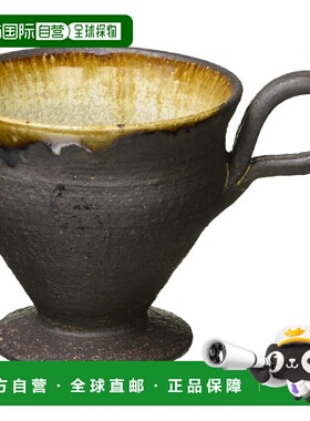 【日本直邮】Marui Seito Shigaraki Ware Hechimon 咖啡杯带棕色