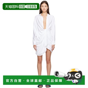 1h可退 香港直邮Jacquemus 女士 白色 Le Raphia 系列 La Robe Ba