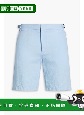 1h可退 香港直邮Orlebar Brown 男士 Norwich 亚麻短裤 276125ICE