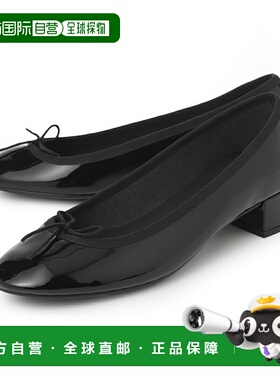 日本直邮Repetto 女士黑色芭蕾平底鞋v080vlux 410 NoirCAMILLE G