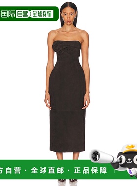 1h可退 香港直邮magda butrym 女士 无肩带褶皱连衣裙 402525抹胸