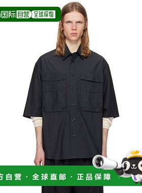 1h可退 香港直邮潮奢 Lemaire 男士 灰色工装衬衫 SH1146LF1399