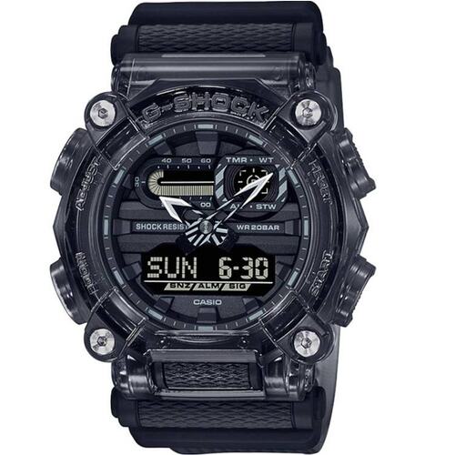 Casio卡西欧G-SHOCK新款冰韧半透明灰运动防水手表男GA-900SKE-8A