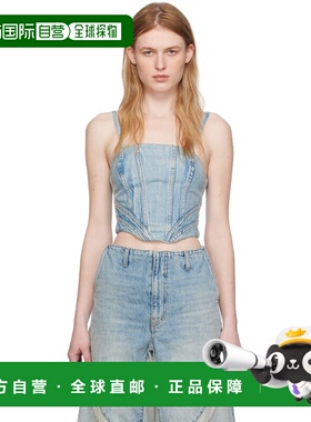 1h可退 香港直邮AMIRI 女士 蓝色 Corset 上装 AWDNBU1004B