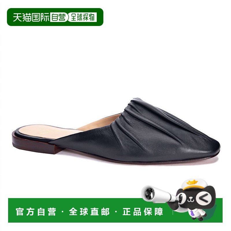 自营 chinese laundry女式Kaylee皮骡黑色-黑色 美国奥莱直发