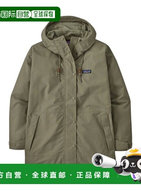 自营欧洲直邮PATAGONIA OUTDOOR EVERYDAY女士暗绿色再生尼龙连帽