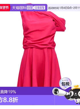 香港直邮Rochas 巴黎罗莎 女士 垂褶领圈连衣裙 ROWW50220ARW148