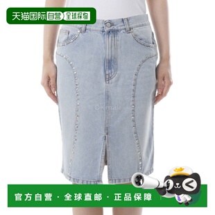 韩国直邮Gimaguas LUNA 中长裙 蓝色 裙子包臀裙牛仔裙