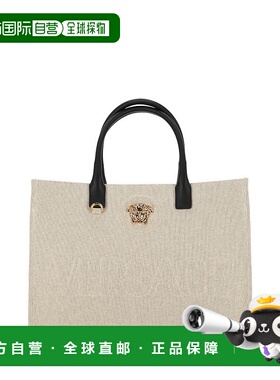 香港直邮VERSACE 女士手提包 CO 黑色托特包 10047411A034942K86V