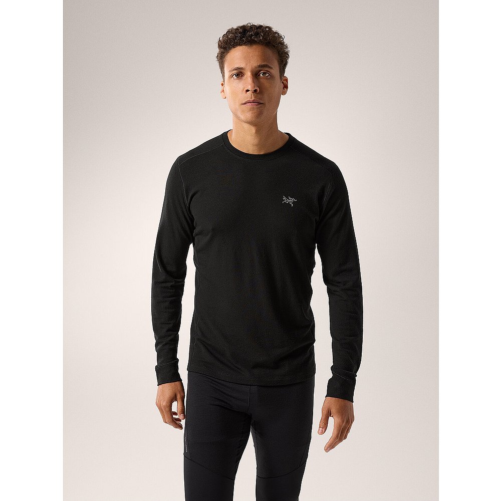 加拿大直邮Arc'teryxRho男士美利奴羊毛圆领长袖轻量底层始祖鸟