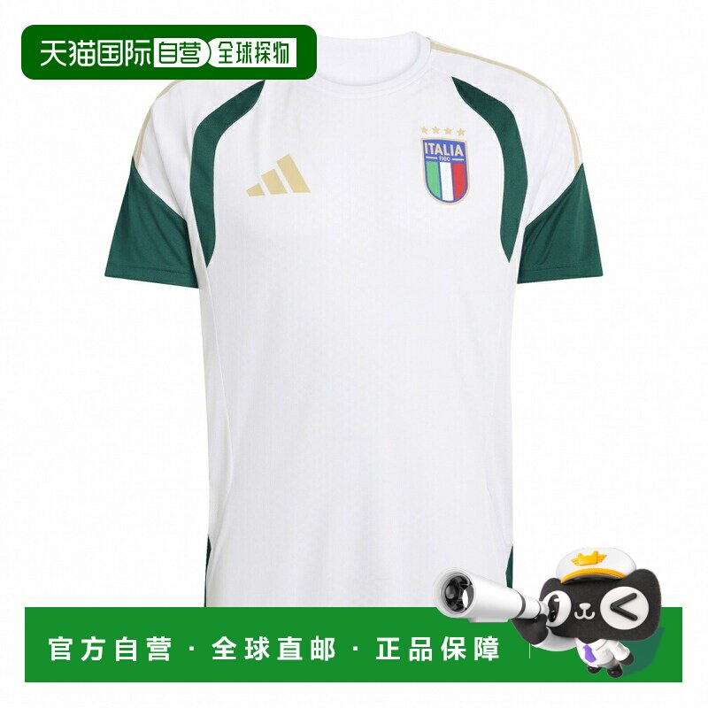 日本直邮adidas 意大利国家队2026训练球衣 白色 Tiro JZ9375 - 实物图