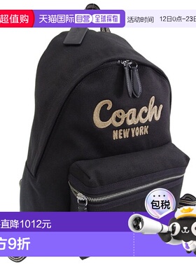 日本直邮Coach 女士 Outlet 背包黑色帆布 Cargo BK-MCAM76LHBLK