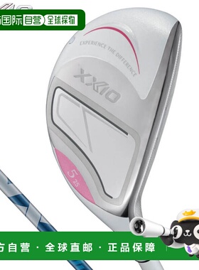 日本直邮Dunlop 女士 XXIO 14 混合多功能球杆（白色）配 SPEEDER