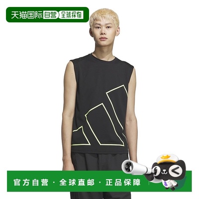 日本直邮adidas 男士马斯特哈布常规版型大 logo 无袖T恤 [VL385-