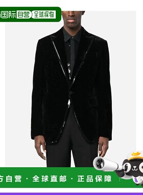 香港直邮DSQUARED2 男士外套 S74BN1210S54819900 黑色 徽标西装