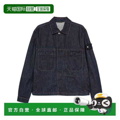香港直邮奢淘 Stone Island 长袖牛仔外套 男 L2S144100006S00J7