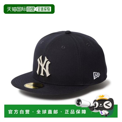 日本直邮NEW ERA 纽约洋基队59FIFTY线石徽章棒球帽 [14668127]