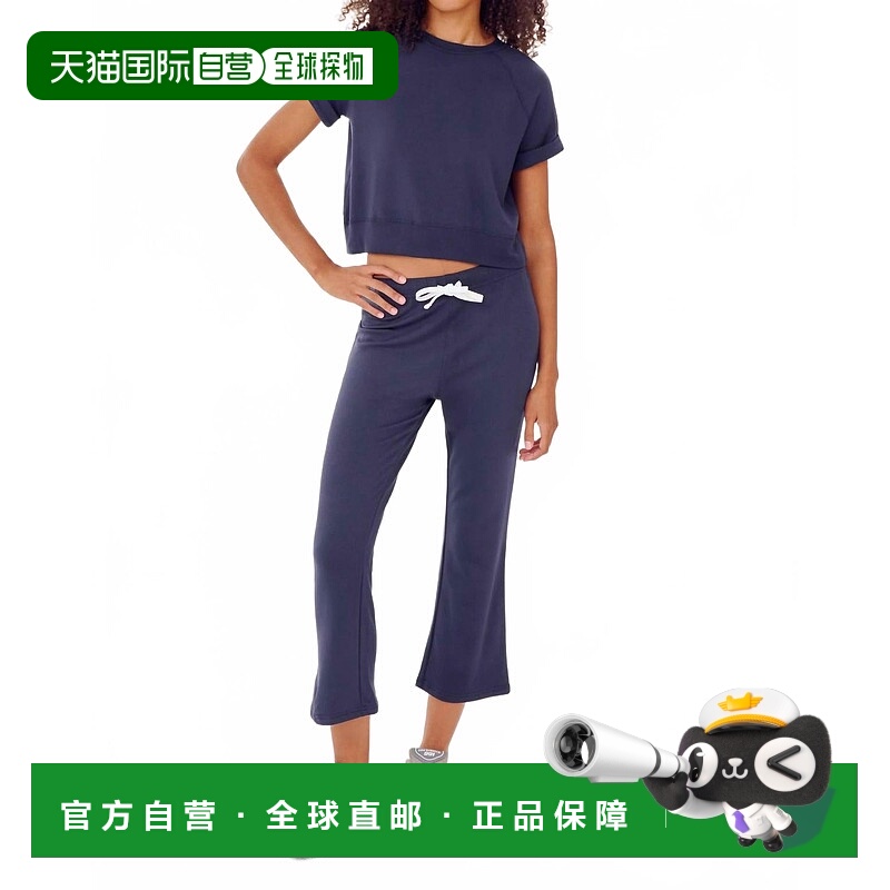 自营splits59Brooks Fleece Cropped Flare Jeans In Indigo - in