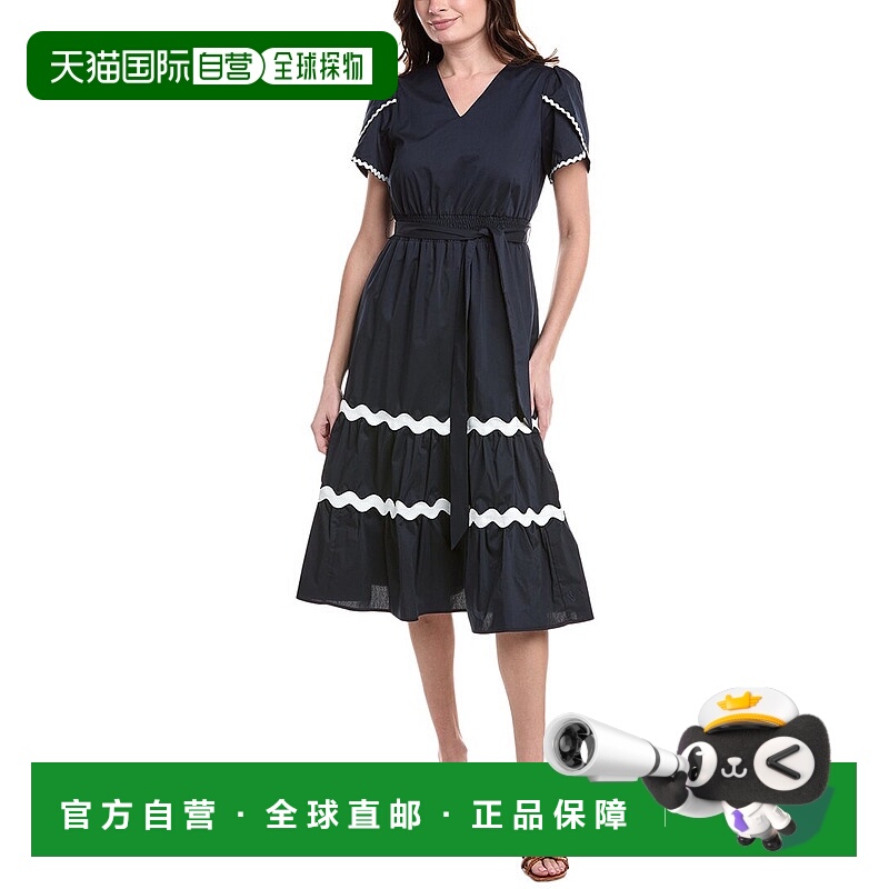 自营 Nanette Nanette Lepore Ric-Rac衬衫裙-白色 美国奥莱直发