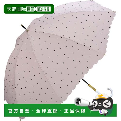 日本直邮Wpc 雨伞 奶油波点 58厘米 晴雨两用 长柄伞 女士 女性