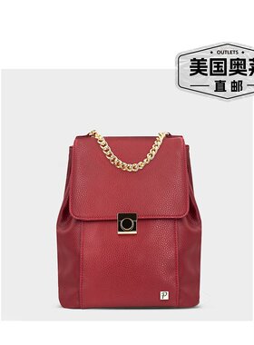 自营 packsLeah 迷你背包 - 红色和金色 美国奥莱直发双肩包