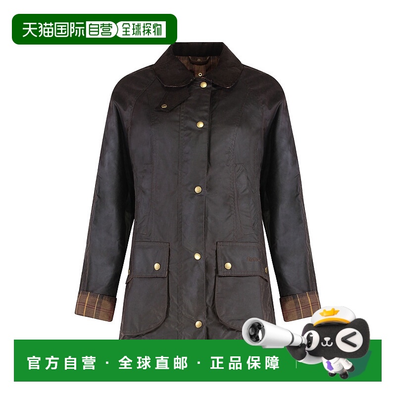 1h可退 香港直邮潮奢 Barbour 巴伯尔 女士 Beadnell翻领棉服 LWX