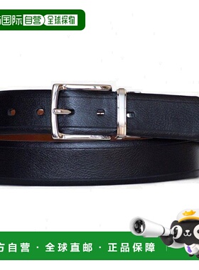 自营 Nautica/诺帝卡 男士 Reversible Pebbled Belt true black